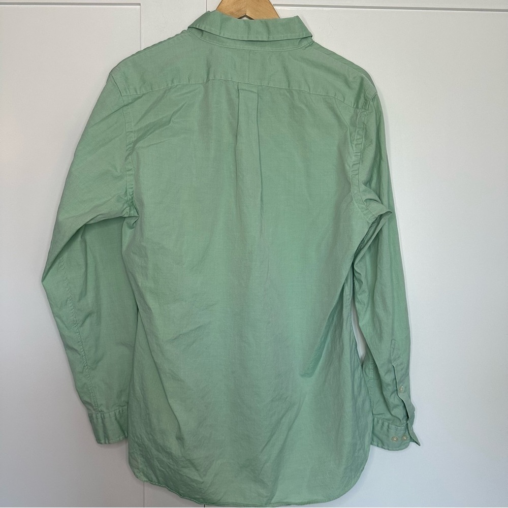 Ralph Lauren Green Casual Button Down Shirt 16 Large XL 100 cotton office work - Picture 6 of 11